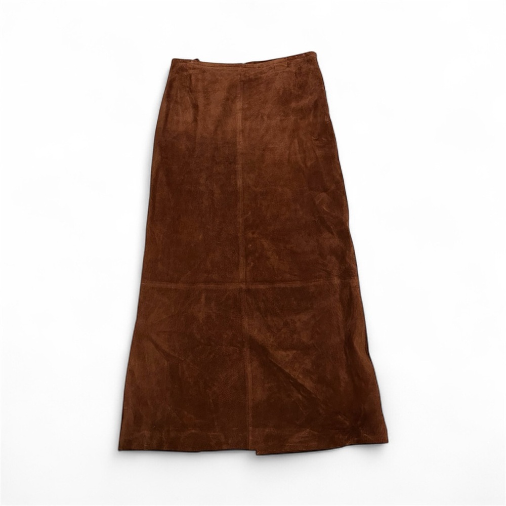 Wilsons Leather Rich Brown Maxi Skirt